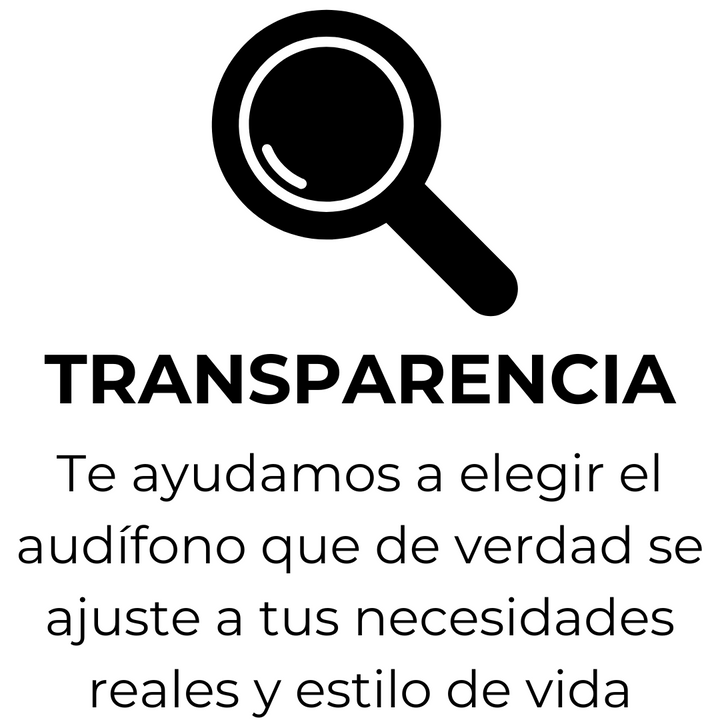 Transparencia audifonos